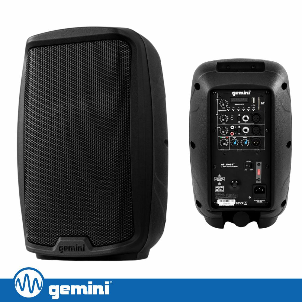 Coluna Amplificada 8" 500W Usb/Sd/Aux/Bt/Tws Gemini - Tauu,pt