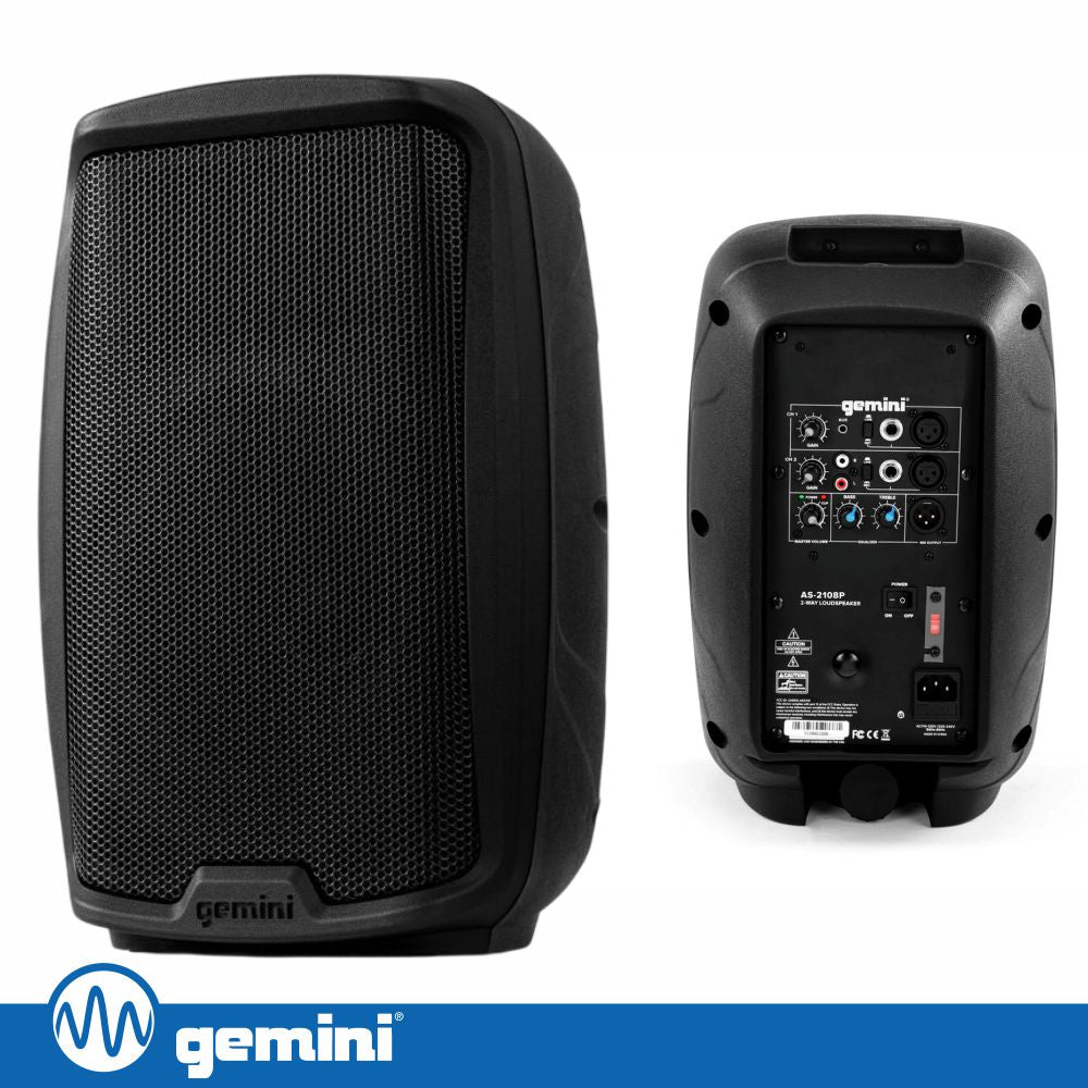 Coluna Amplificada 8" 500W Gemini - Tauu.pt