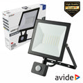 Foco Led 50W 230V 6400K 4000Lm C/ Sensor Preto Avide - Tauu.pt