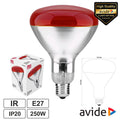 Lâmpada E27 250W Infravermelhos Topo Vermelho Avide - Tauu,pt