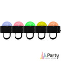 Conjunto De 5 Anéis Led Rgb Party - Tauu,pt