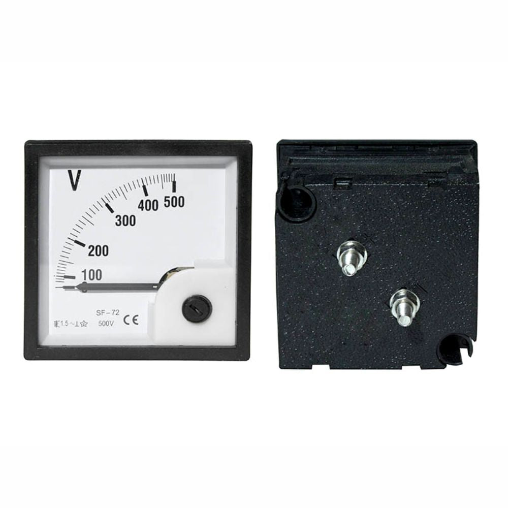 Voltímetro Analógico De Painel 500V Dc - Tauu.pt