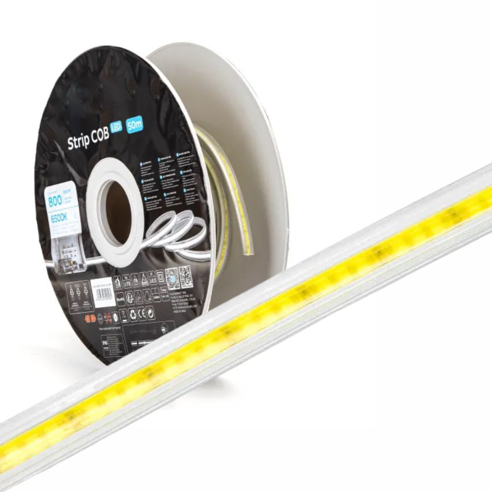 Fita Led Cob 6500K 220V 50M Ip65 8W/M - Tauu.pt