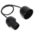 Suporte Para Lâmpada E27 Preto Cabo 0.5M - Tauu.pt