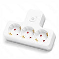 Ficha Elétrica Adaptadora 3X Schuko C/ Interruptor - Tauu,pt