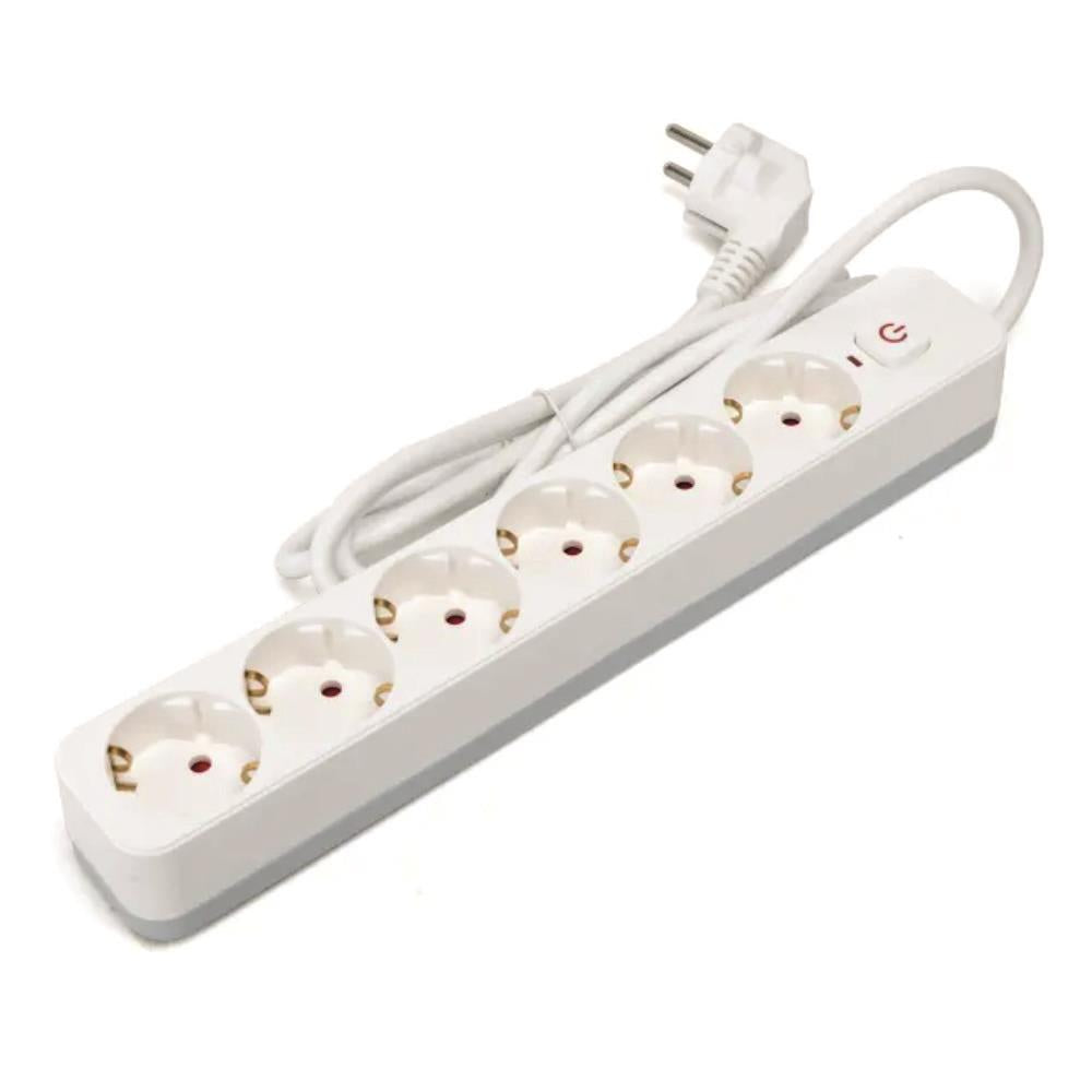 Extensão Elétrica 6X Schuko C/ Interruptor 3M 3G1,5 - Tauu,pt