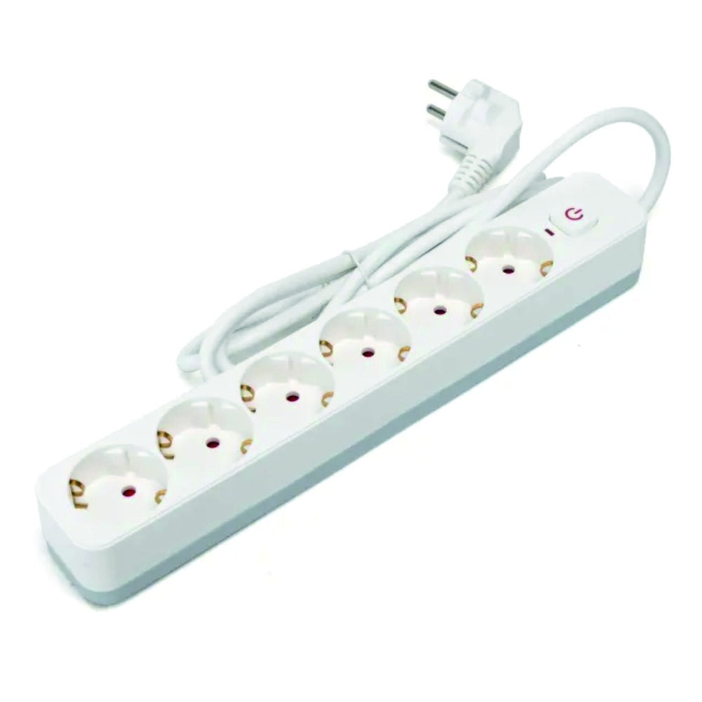 Extensão Elétrica 6X Schuko C/ Interruptor 3M 3G1.5 - Tauu.pt