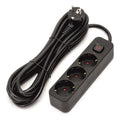 Tomada Elétrica C/ 3 Saídas C/ Interruptor 5M 3G1,5 - Tauu,pt