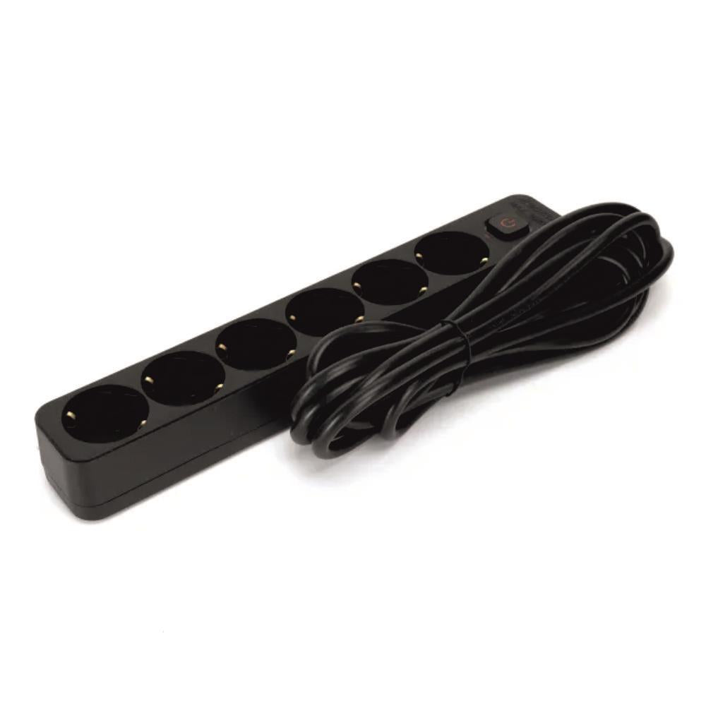 Tomada Elétrica C/ 6 Saídas C/ Interruptor 3M 3G1.5 - Tauu.pt