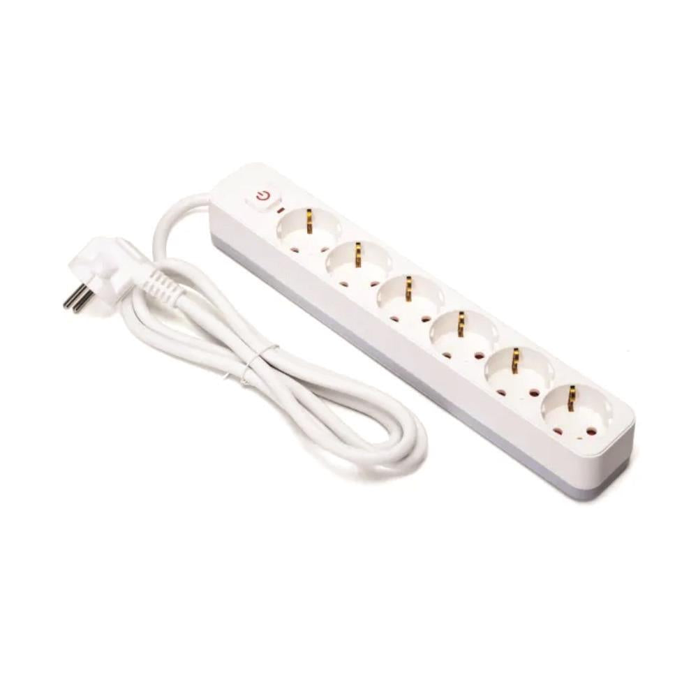 Tomada Elétrica C/ 6 Saídas C/ Interruptor 1,5M 3G1,5 - Tauu,pt