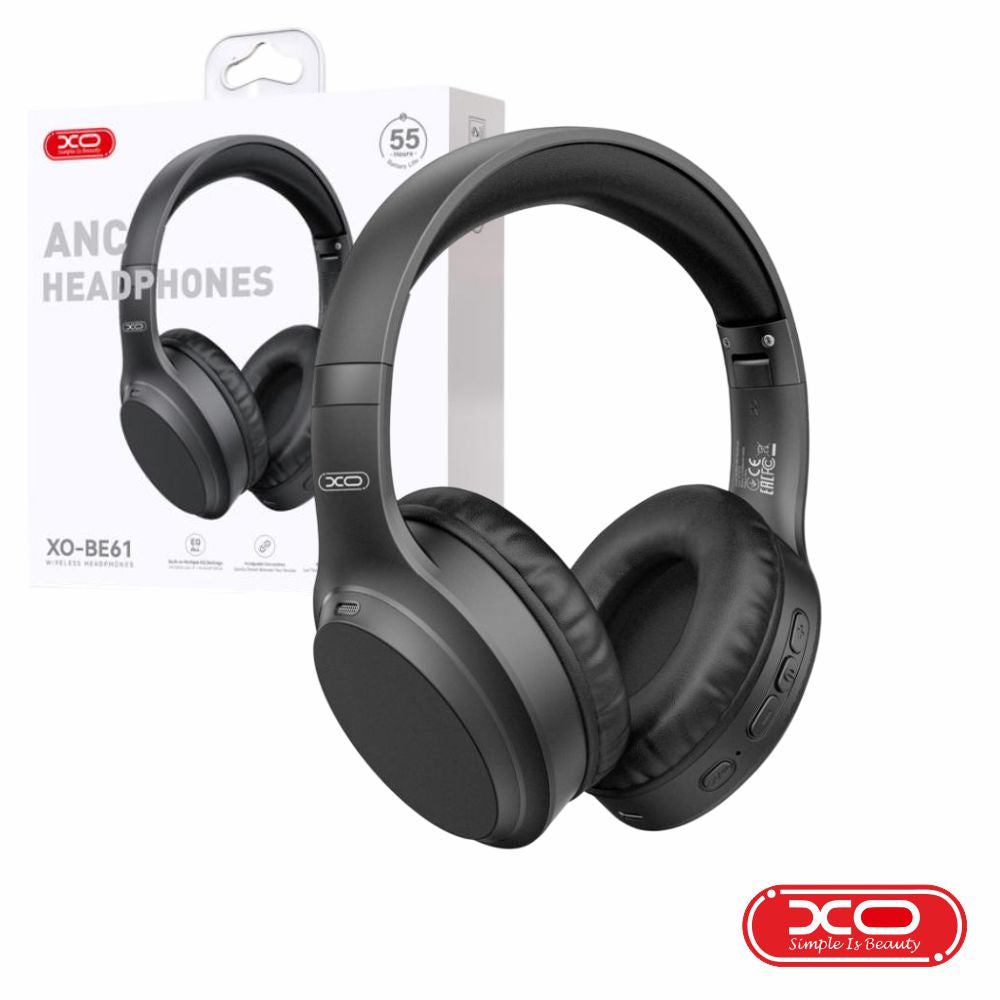 Auscultadores S/ Fios Stereo Bluetooth 6.0 Anc Preto Xo - Tauu.pt