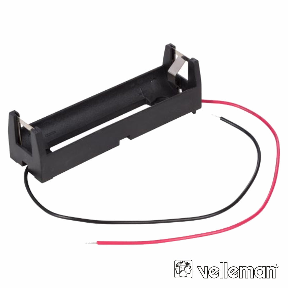 Suporte P/ 1 Pilha 18650 C/ Fios P/ Soldar Velleman - Tauu,pt