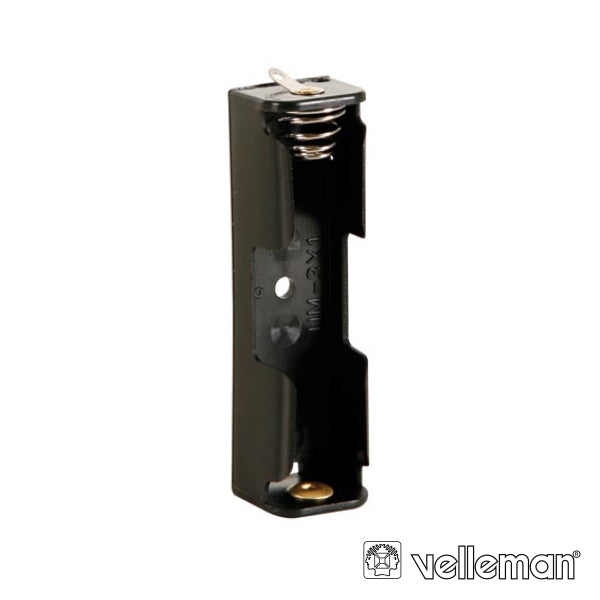 Suporte P/ 1 Pilha Aa C/ Terminais P/ Soldar Velleman - Tauu,pt