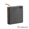 Suporte P/ 4 Pilhas Aa C/ Fios E Interruptor - Tauu.pt