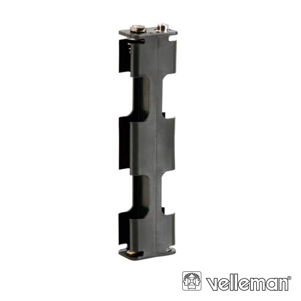 Suporte P/ 4 Pilhas Aa C/ Terminais Snap Velleman - Tauu.pt