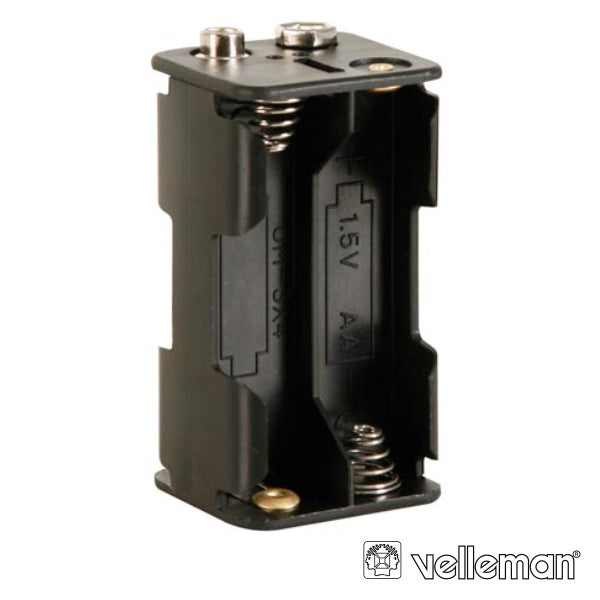 Suporte P/ 4 Pilhas Aa C/ Terminais Snap Velleman - Tauu.pt