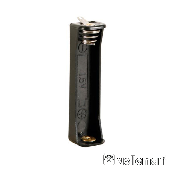 Suporte P/ 1 Pilha Aaa C/ Terminais P/ Soldar Velleman - Tauu,pt