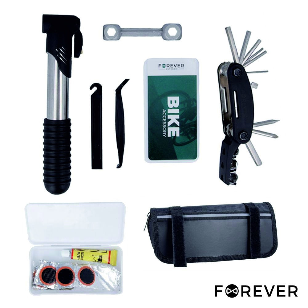 Conjunto De Ferramentas P/ Bicicleta C/ Bolsa Forever - Tauu.pt