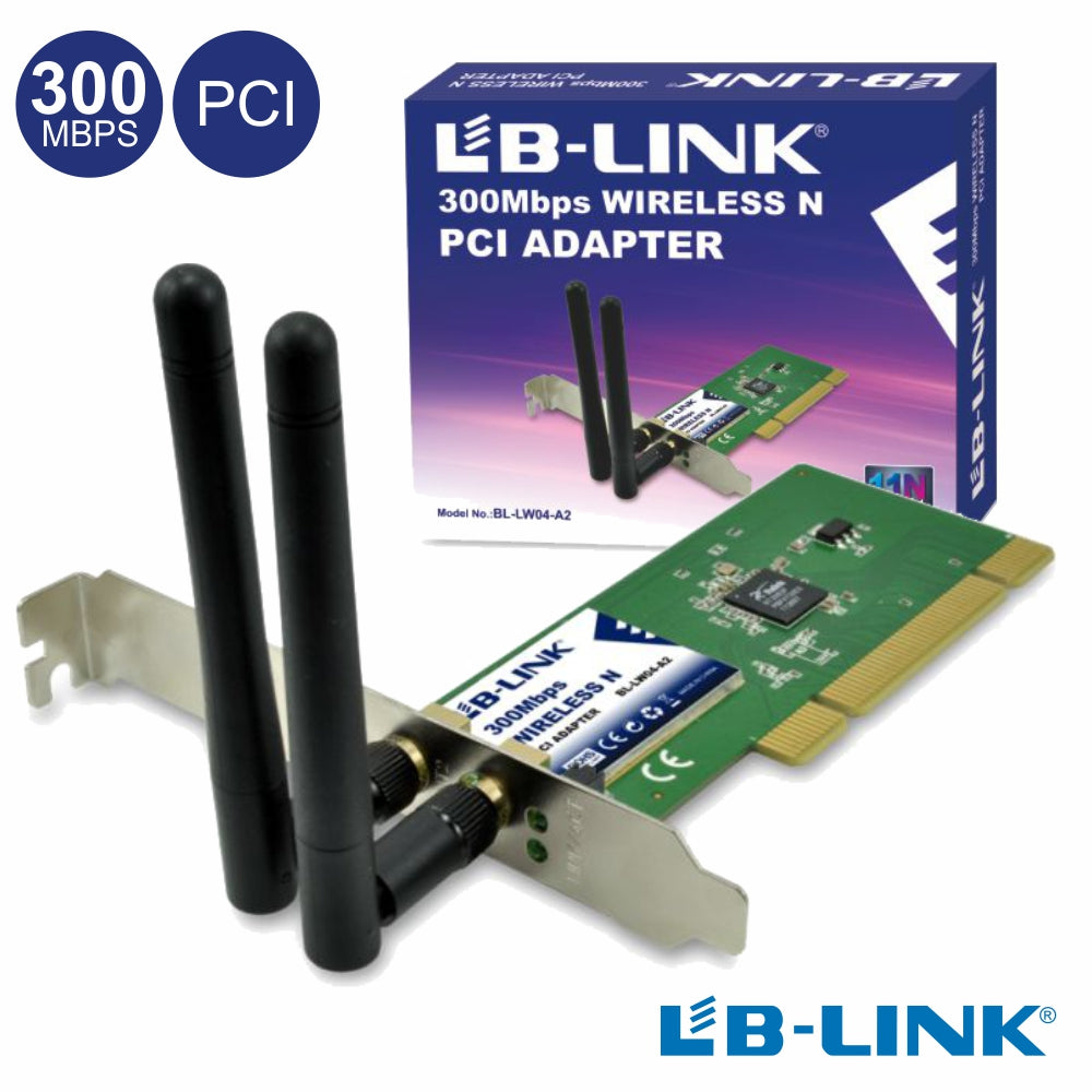 Adaptador Pci Wifi 802,11B/G/N 300Mbps Lb-Link - Tauu,pt