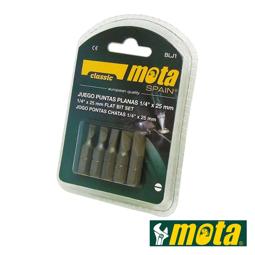 Conjunto De Bits 5X 1/4" 25Mm Mota - Tauu.pt