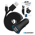 Adaptador Ficha Isqueiro 12V/24V 2Usb 2,4A E Cabo Lightning - Tauu,pt