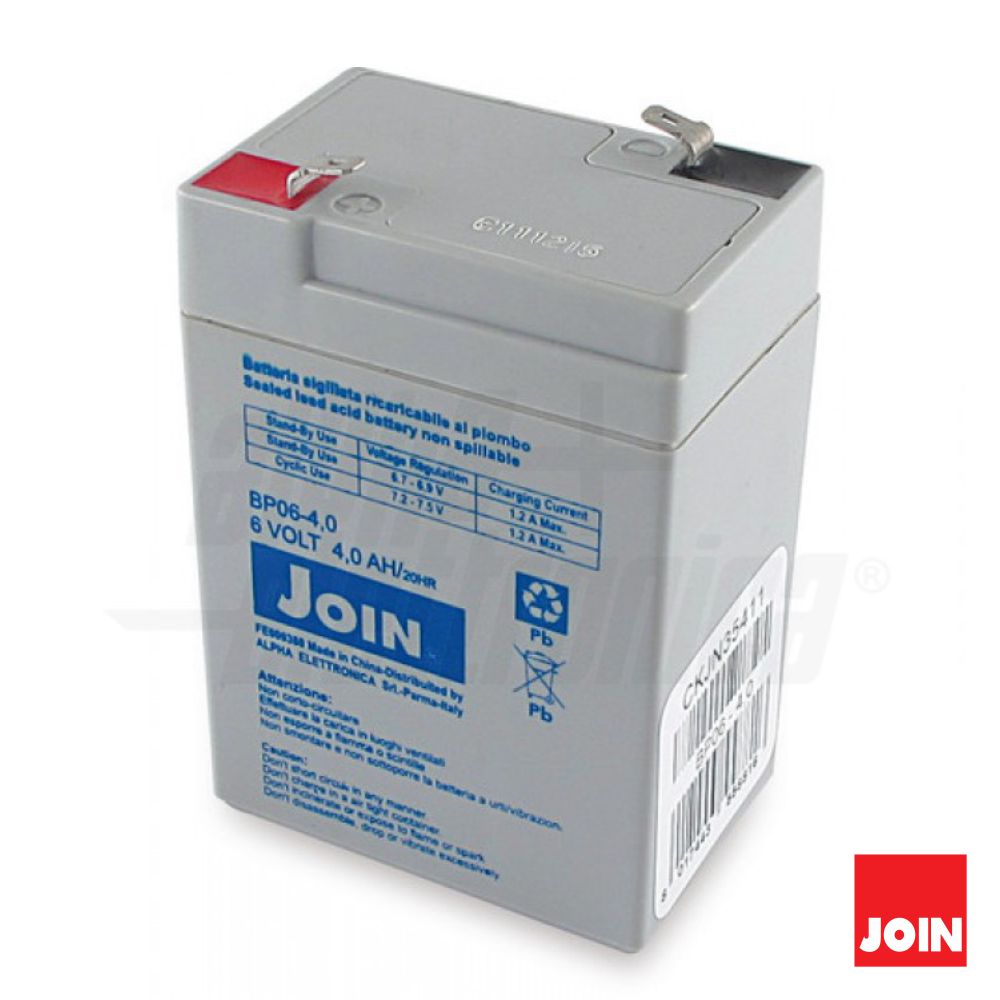 Bateria Chumbo 6V 4A Join - Tauu.pt
