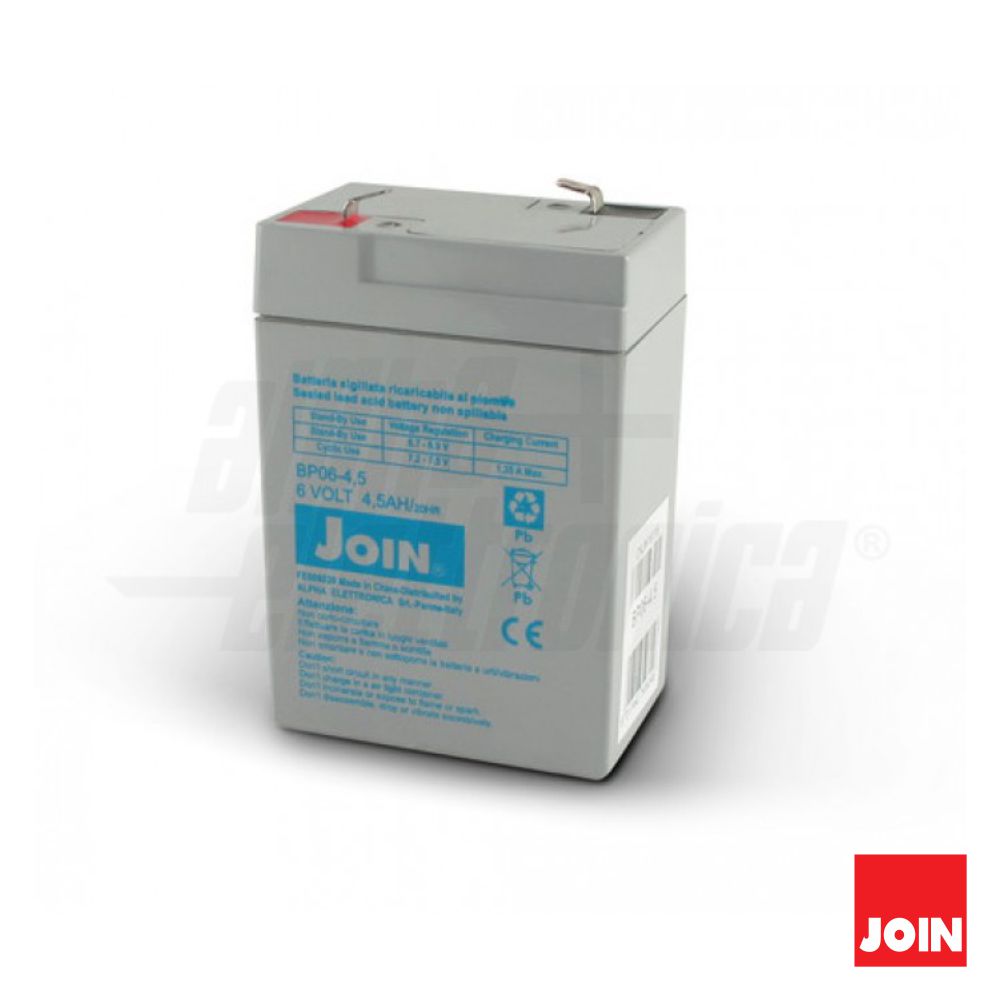 Bateria Chumbo 6V 4.5A Join - Tauu.pt