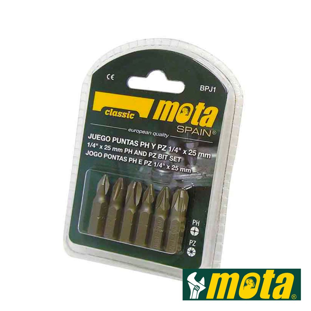Conjunto De Bits 6X 25Mm Mota - Tauu,pt