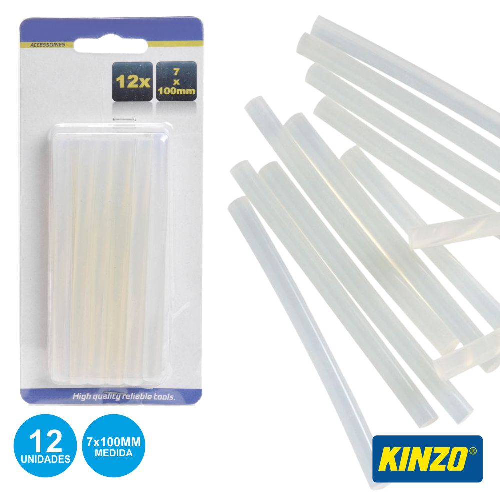 Conjunto De 12 Barras De Cola Quente 7Mm Transparentes - Tauu,pt