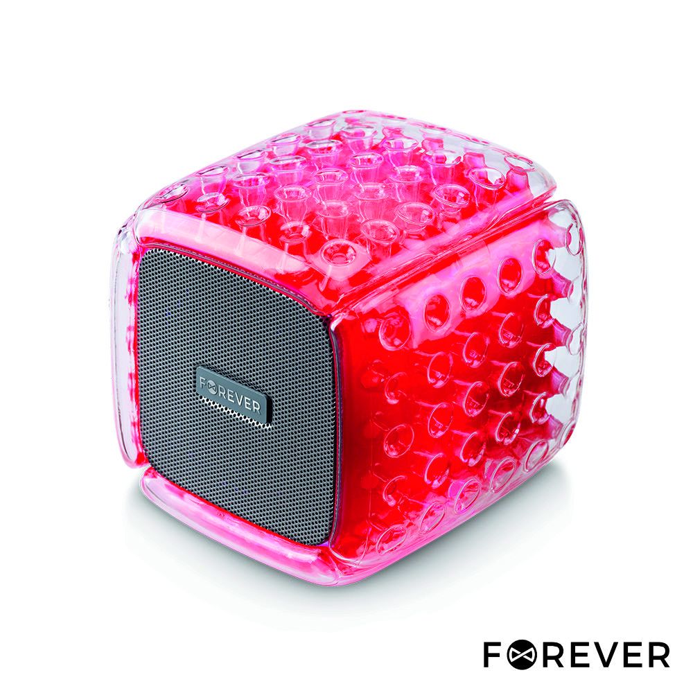 Coluna Bluetooth Portátil 5W Vermelha Forever - Tauu.pt
