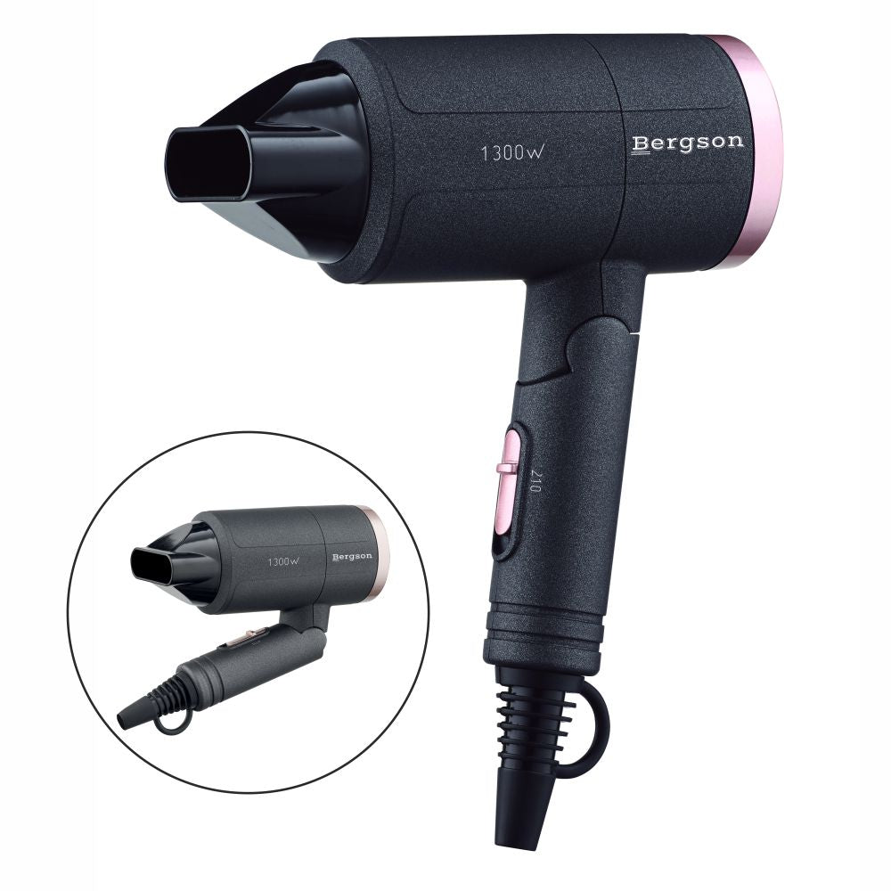 Secador De Cabelo 1300W Preto Bergson - Tauu.pt