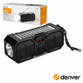 Coluna Bluetooth Portátil C/ Painel Solar/ Lanterna Denver - Tauu,pt