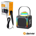 Coluna Bluetooth Portátil C/ Micro 100W Aux/Usb/Sd/Bt Denver - Tauu.pt