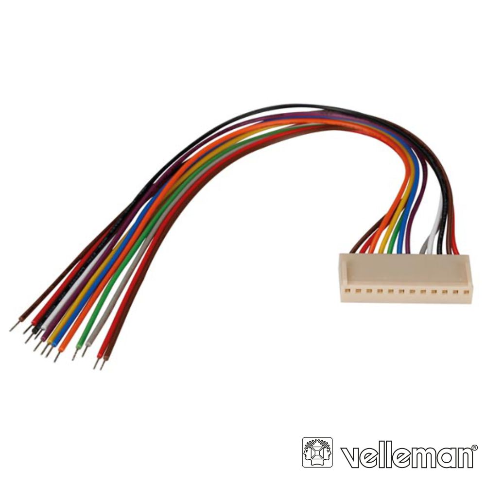 Cabo P/ Ficha De 12P Velleman - Tauu.pt