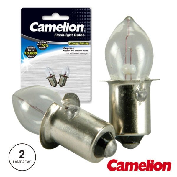 Lâmpada Baioneta 0,5A 3,6V Vacuum 2X Blister Camelion - Tauu,pt