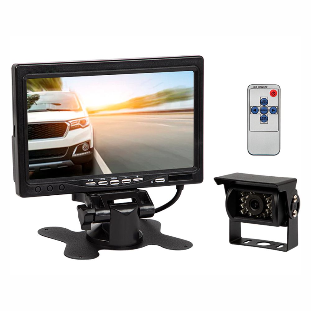 Câmara De Marcha-Atrás P/ Automóvel Ip67 + Monitor 7" - Tauu.pt