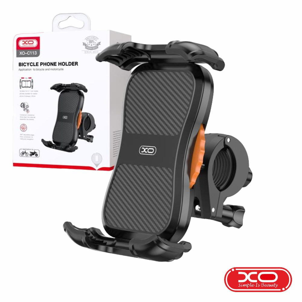 Suporte Universal Preto Telemóvel P/ Bicicleta Xo - Tauu.pt