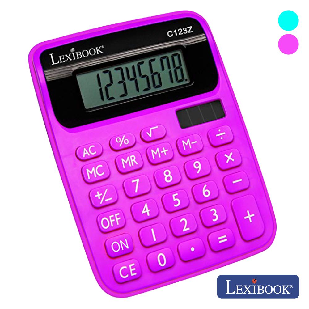 Máquina Calculadora 8 Dígitos Solar Lexibook - Tauu.pt