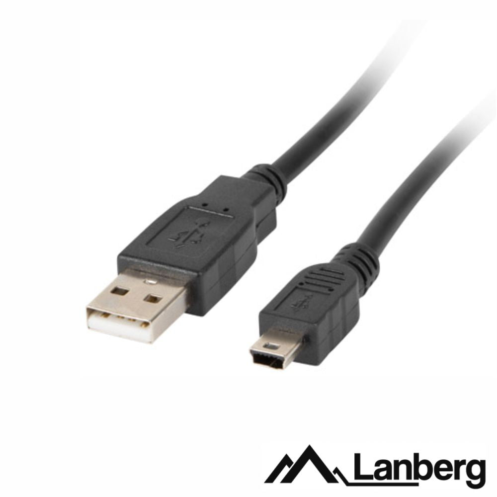 Cabo Usb-A 2,0 Macho / Mini Usb-B Macho 1,8M Lanberg - Tauu,pt