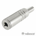 Ficha Jack 3.5Mm Fêmea St Niquelada C/ Guarda Cabo - Tauu.pt
