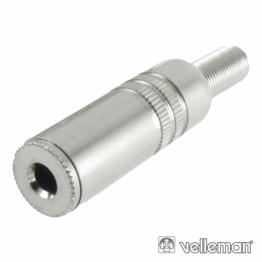 Ficha Jack 3.5Mm Fêmea St Niquelada C/ Guarda Cabo - Tauu.pt