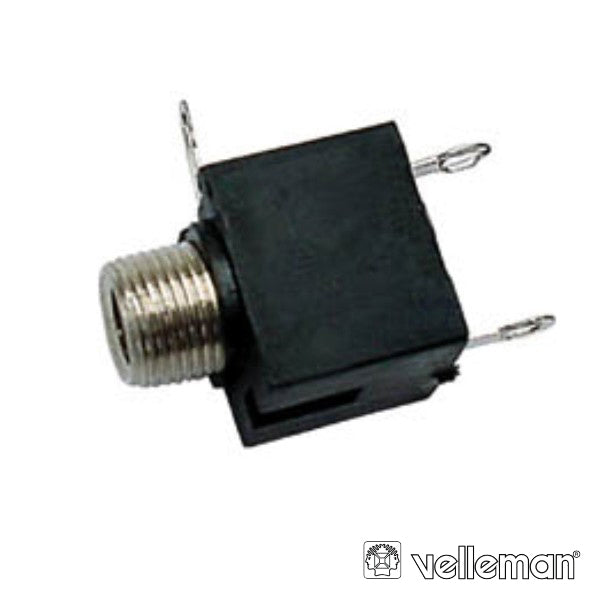 Ficha Jack 3,5Mm Fêmea P/Chassis Preto Mn - Tauu,pt