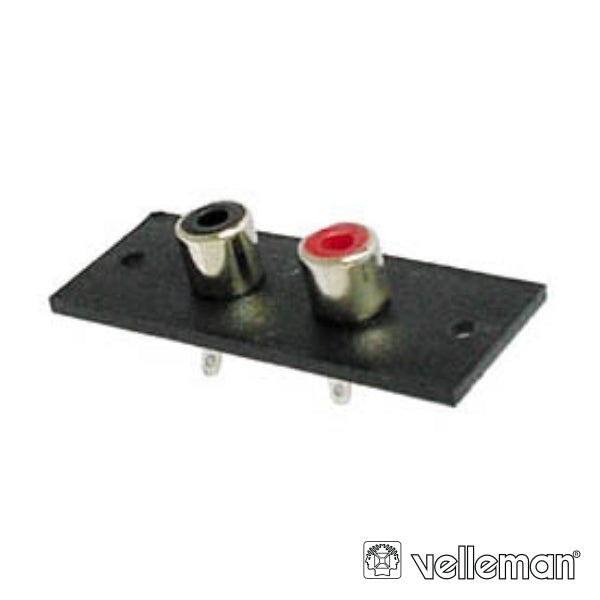 Placa Rca De 2 Fichas Fêmea Velleman - Tauu.pt