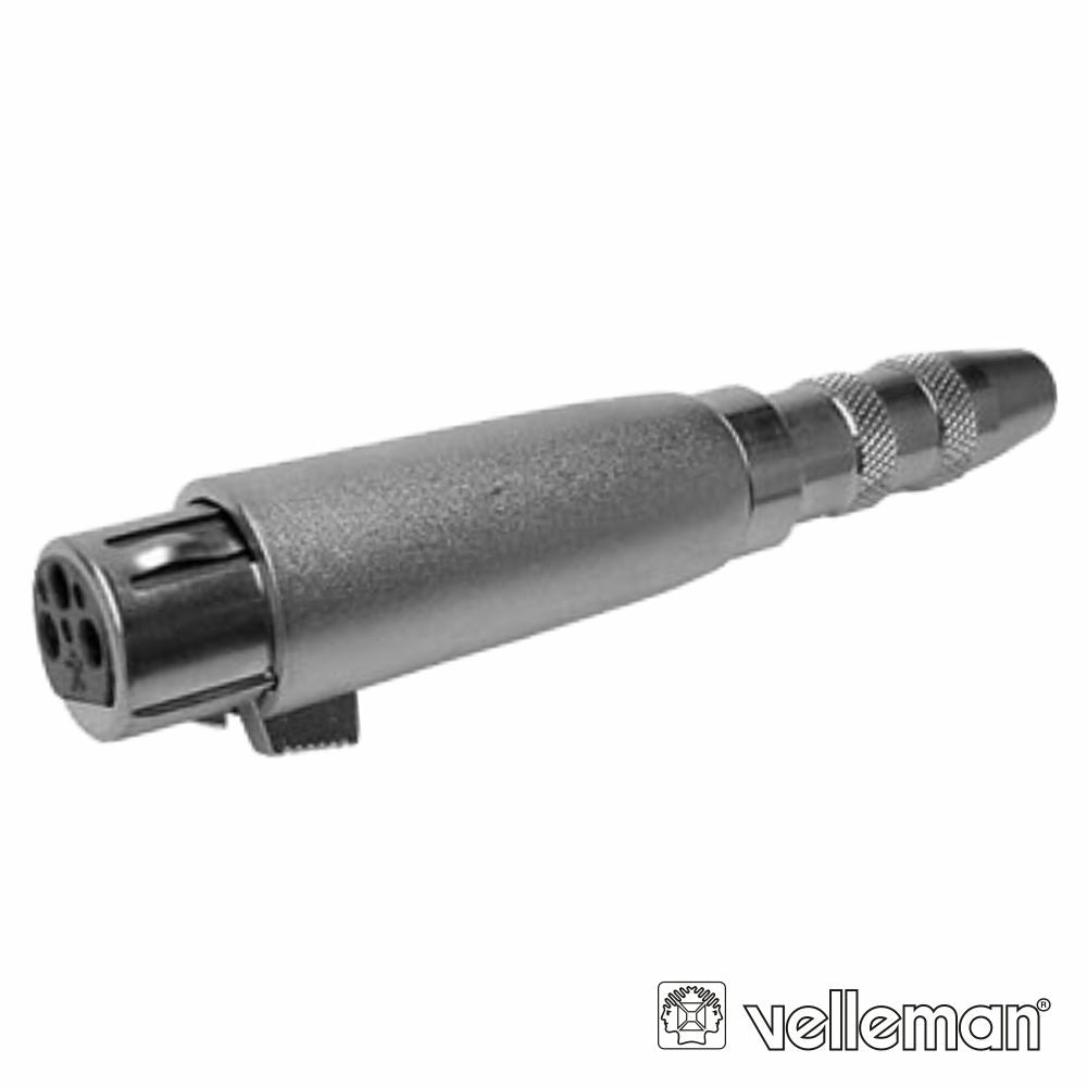 Ficha Adaptadora Xlr 3P Macho / Jack 6.35Mm Fêmea Velleman - Tauu.pt