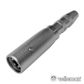 Ficha Adaptadora Xlr 3P Macho / Jack 6,35Mm Fêmea Mn - Tauu,pt