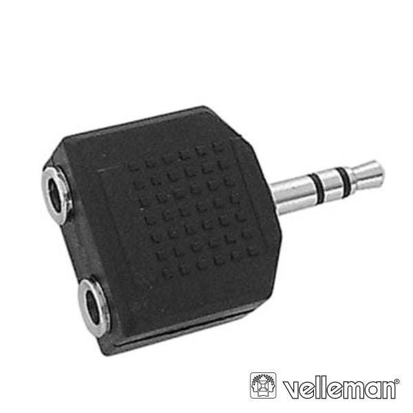 Ficha Adaptadora Jack 3.5Mm Macho / 2 Jack 3.5Mm Fêmea St - Tauu.pt