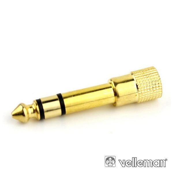 Ficha Adaptadora Jack 6.35Mm Macho / Jack 3.5Mm Fêmea St - Tauu.pt