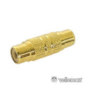 Ficha Adaptadora Fêmea Rca / Fêmea Rca Dourado - Tauu,pt
