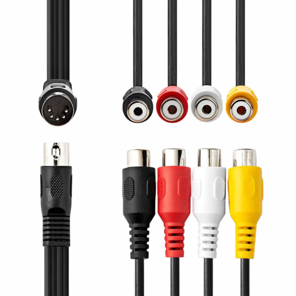 Cabo Din 5P Macho / 4Rca Macho 0.20M - Tauu.pt