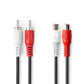 Cabo 2-Rca Macho / 2-Rca Fêmea 10M - Tauu.pt